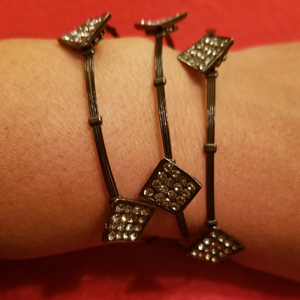 Authentic Seasonal Whispers Bracelet Set of 3 Stackable.